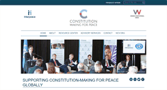 Desktop Screenshot of constitutionmakingforpeace.org