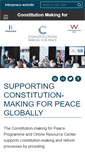 Mobile Screenshot of constitutionmakingforpeace.org